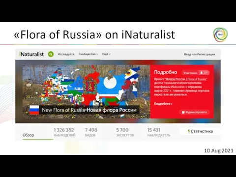 «Flora of Russia» on iNaturalist 10 Aug 2021