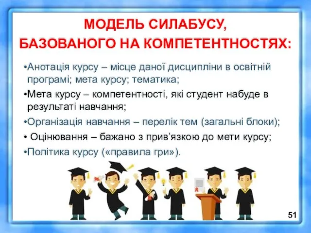 МОДЕЛЬ СИЛАБУСУ, БАЗОВАНОГО НА КОМПЕТЕНТНОСТЯХ: Анотація курсу – місце даної дисципліни в