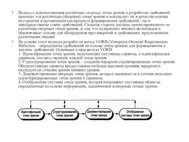 Подход с использованием различных опорных точек зрения к разработке требований признает эти