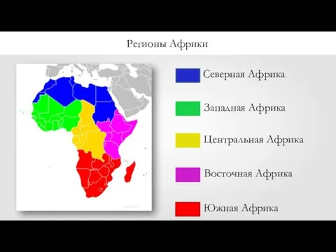 NicciRicci Северная Африка Западная Африка Центральная Африка Восточная Африка Южная Африка Регионы Африки