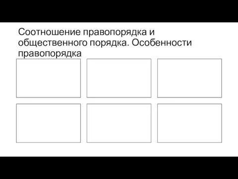 Соотношение правопорядка и общественного порядка. Особенности правопорядка