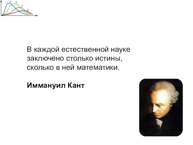 В каждой естественной науке заключено столько истины, сколько в ней математики. Иммануил Кант