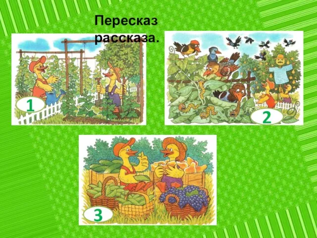 Пересказ рассказа.