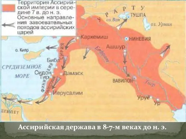 Ассирийская держава в 8-7-м веках до н. э.
