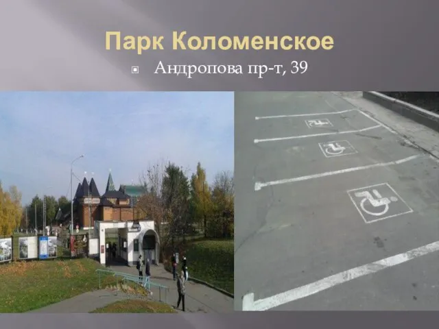 Парк Коломенское Андропова пр-т, 39