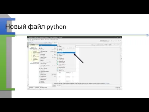 Новый файл python