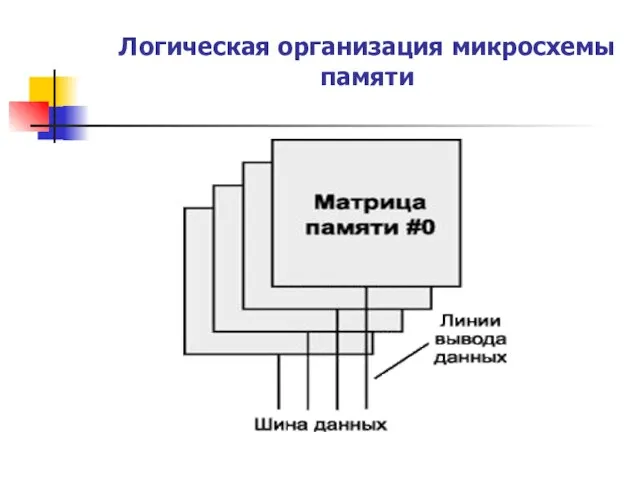 Логическая организация микросхемы памяти