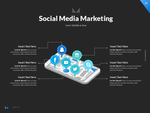 Social Media Marketing Insert Subtitle in Here Lorem ipsum dolor sit amet