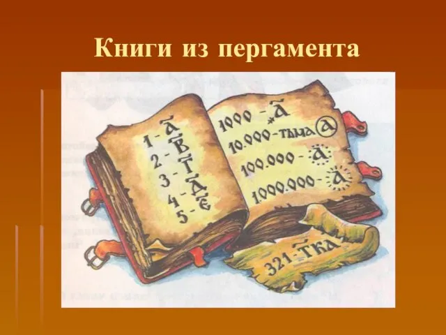 Книги из пергамента