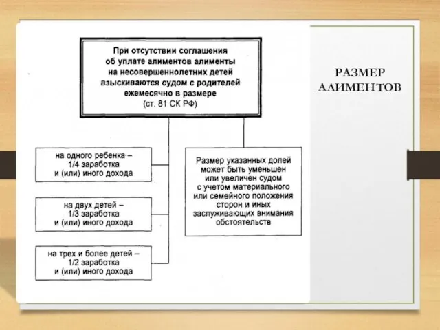 РАЗМЕР АЛИМЕНТОВ