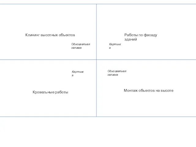 Картинка Картинка Одноцветная заливка Клининг высотных объектов Работы по фасаду зданий Кровельные