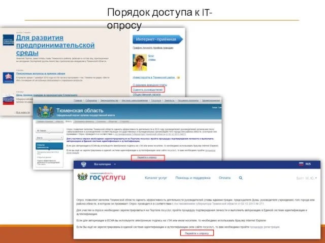 Порядок доступа к IT-опросу