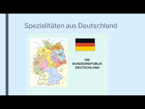 Spezialitäten aus Deutschland