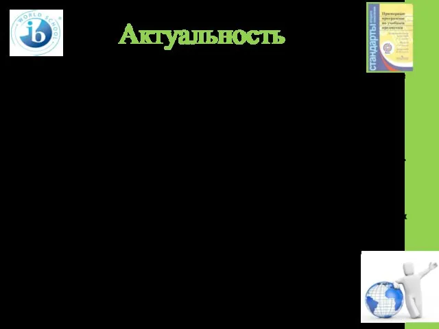 Актуальность 1. Новые ФГОСы предъявляют к личности ученика особые требования: приобретение учащимися