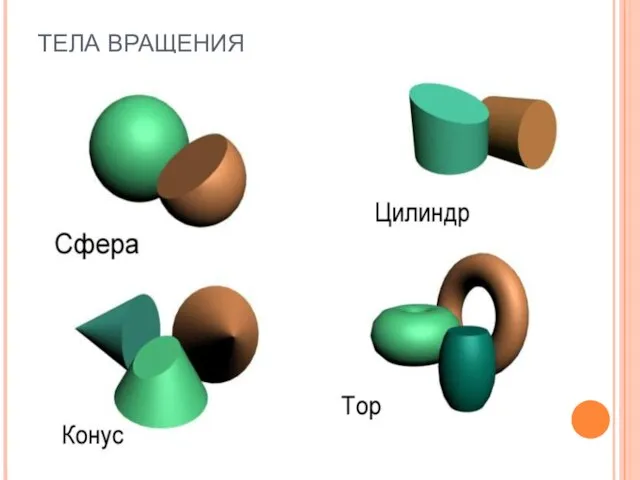 ТЕЛА ВРАЩЕНИЯ