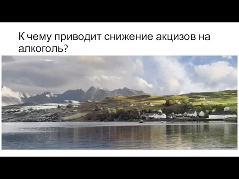 К чему приводит снижение акцизов на алкоголь?