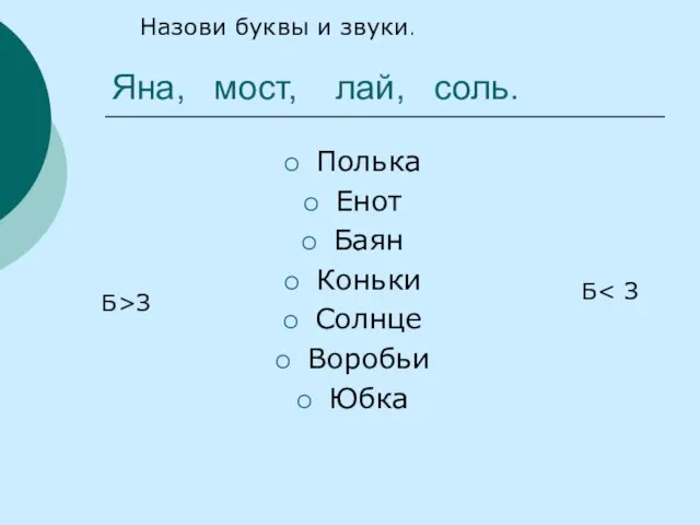 Яна, мост, лай, соль. Полька Енот Баян Коньки Солнце Воробьи Юбка Назови