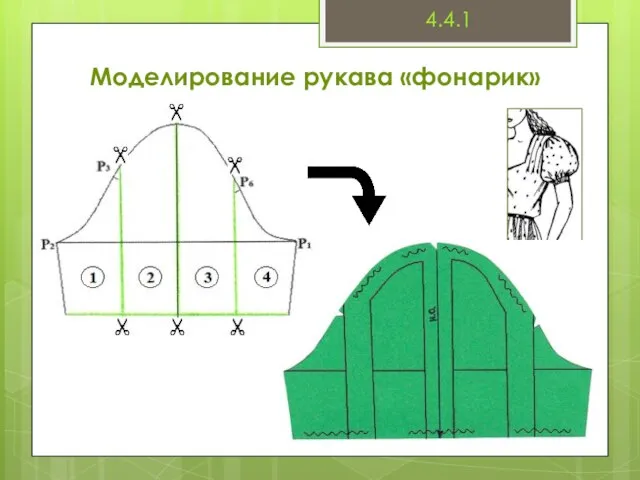 Моделирование рукава «фонарик» 4.4.1