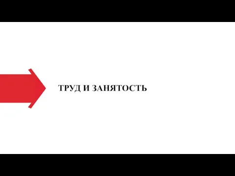 ТРУД И ЗАНЯТОСТЬ