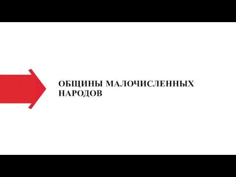 ОБЩИНЫ МАЛОЧИСЛЕННЫХ НАРОДОВ