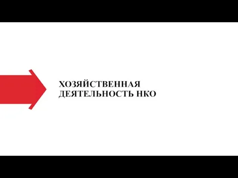 ХОЗЯЙСТВЕННАЯ ДЕЯТЕЛЬНОСТЬ НКО