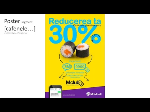 Poster segment [cafenele…] smartphone | procent % | price tag