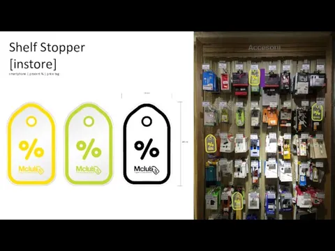 Shelf Stopper [instore] smartphone | procent % | price tag