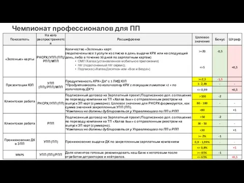 Чемпионат профессионалов для ПП