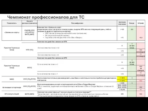 Чемпионат профессионалов для ТС