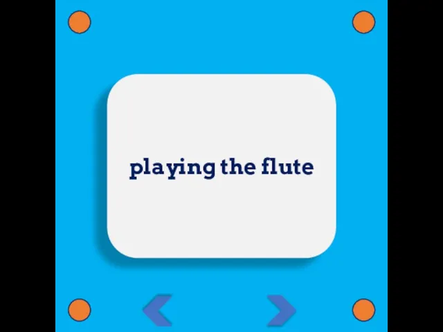 playing the flute