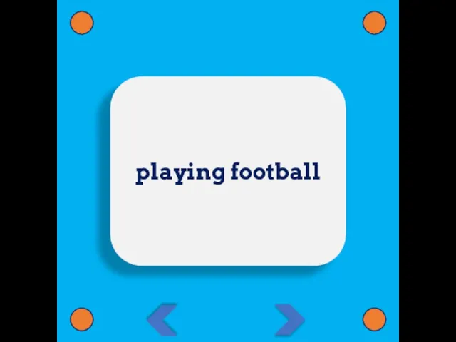 playing football
