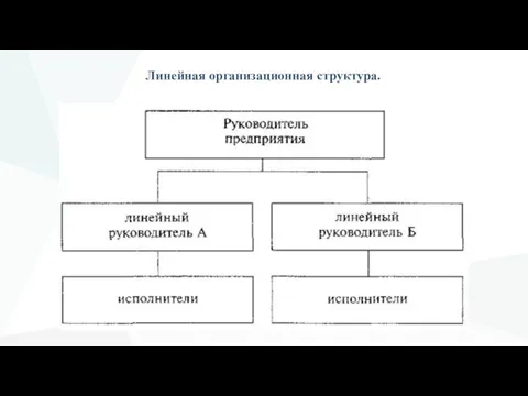 Линейная организационная структура.