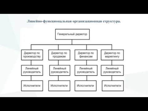 Линейно-функциональная организационная структура.