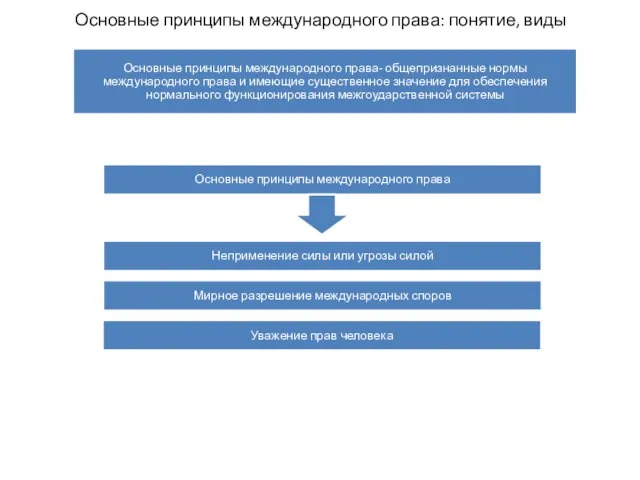 Основные принципы международного права: понятие, виды Основные принципы международного права- общепризнанные нормы