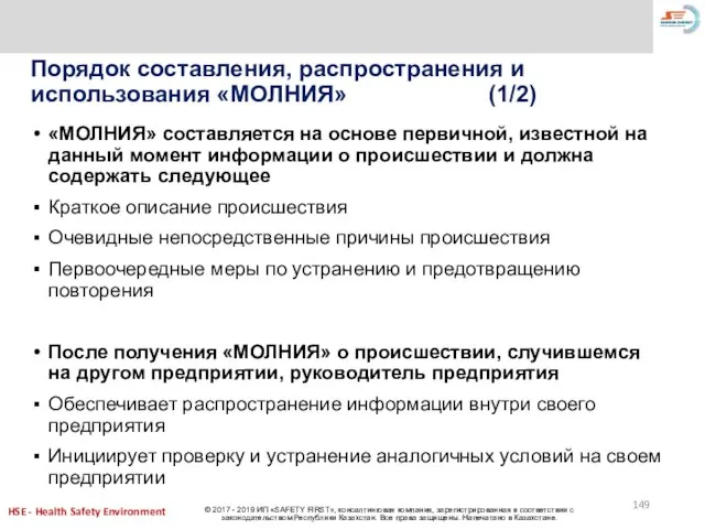 Порядок составления, распространения и использования «МОЛНИЯ» (1/2) «МОЛНИЯ» составляется на основе первичной,