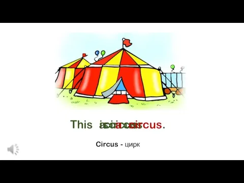 circus a circus This is a circus. Circus - цирк