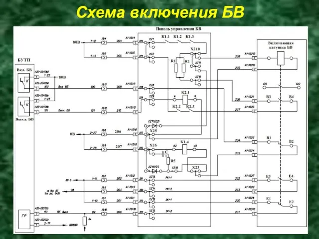 Схема включения БВ