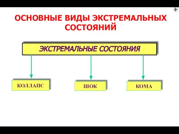 ОСНОВНЫЕ ВИДЫ ЭКСТРЕМАЛЬНЫХ СОСТОЯНИЙ