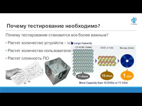 Почему тестирование необходимо? Почему тестирование становится все более важным? Растет количество устройств