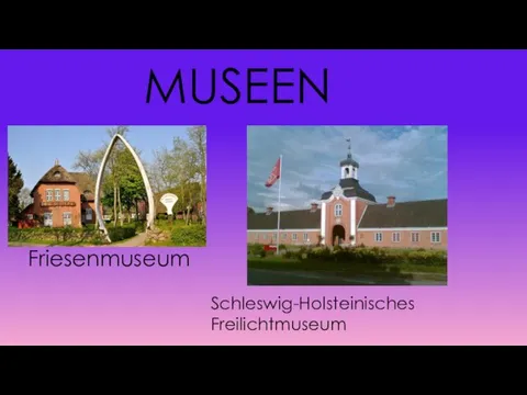 Friesenmuseum Schleswig-Holsteinisches Freilichtmuseum MUSEEN