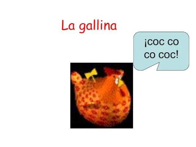 La gallina ¡coc co co coc!