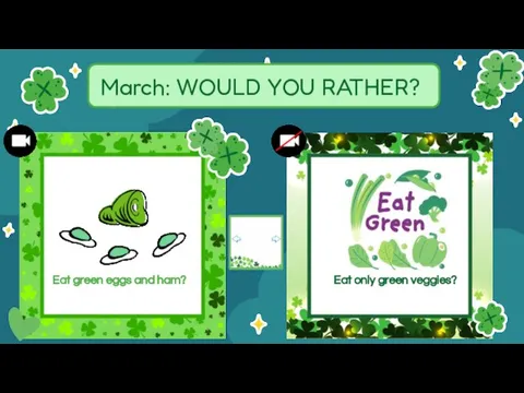 Eat green eggs and ham? Eat only green veggies?