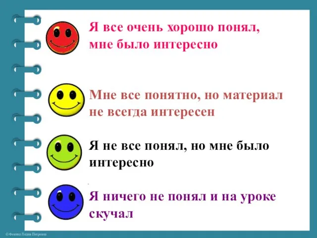 Я все очень хорошо понял, мне было интересно Мне все понятно, но