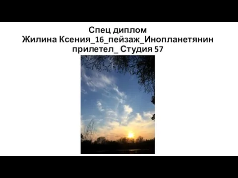 Спец диплом Жилина Ксения_16_пейзаж_Инопланетянин прилетел_ Студия 57