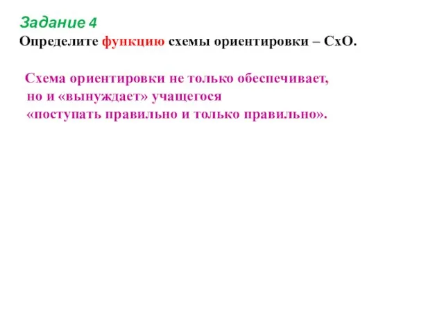 Задание 4 Определите функцию схемы ориентировки – СхО. Схема ориентировки не только