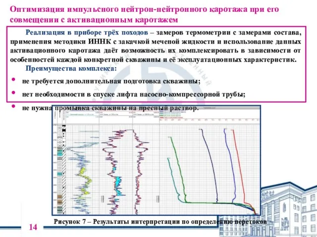 Реализация в приборе трёх походов – замеров термометрии с замерами состава, применения