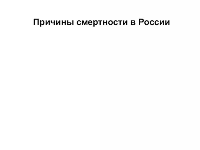 Причины смертности в России