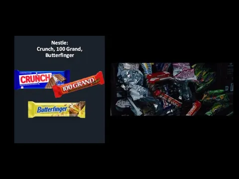 Nestle: Crunch, 100 Grand, Butterfinger