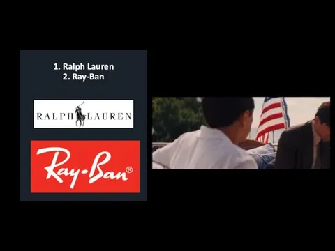 1. Ralph Lauren 2. Ray-Ban