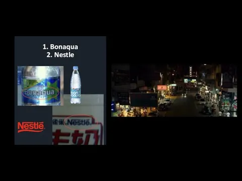 1. Bonaqua 2. Nestle